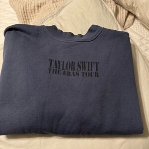 OFFICIAL TAYLOR SWIFT ERAS TOUR BLUE CREWNECK SWEATSHIRT